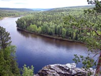 River Vishera - view from Vetranoy stone