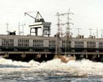 La digue de l'usine hydrolectrique