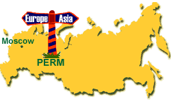 Perm, location in Russia