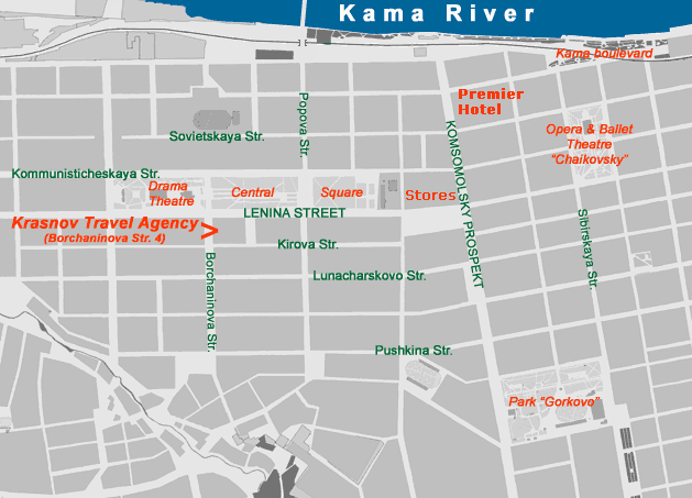 Perm city map