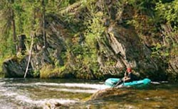 Voyage dans l'Oural- navigation sur la rivire Moiva dans la rserve Visherskiy